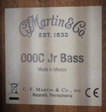 Martin 000CJR-10E Acoustic Electric Bass Guitar Sunburst w/Gigbag