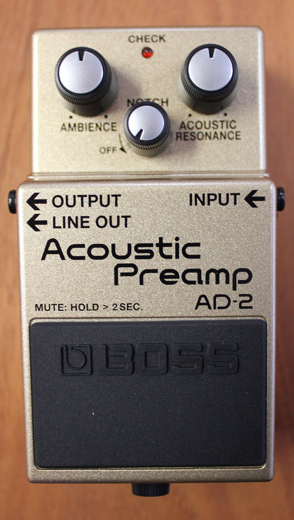 Boss AD-2 Acoustic Preamp Guitar Effects Pedal w/Box