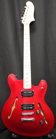 Squier Affinity Starcaster Hollowbody Electric Guitar Candy Apple Red