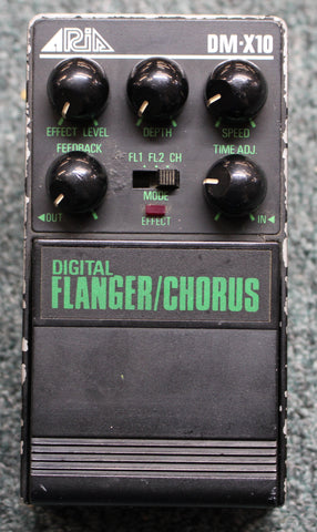 Aria DM-X10 Chorus Flanger Made In Japan Guitar Effects Pedal Working