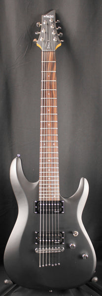 Schecter C-7 Deluxe Seven-String Electric Guitar Satin Black