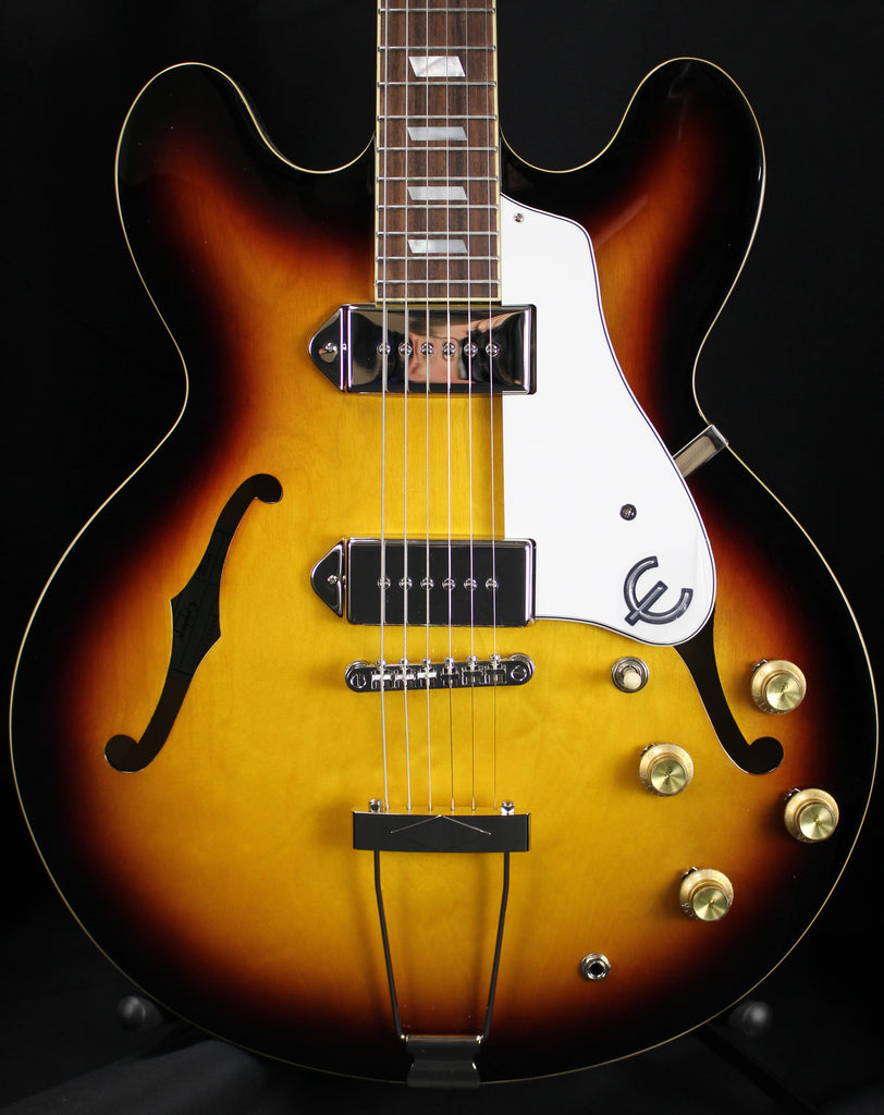 Epiphone Casino Semi-Hollow Archtop Vintage Sunburst Electric Guitar w/Gigbag 6lbs 11oz
