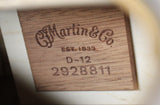 Martin Road Series D-12E Koa Natural Acoustic Electric Guitar w/Gigbag