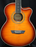 Washburn Festival EA15 Mini Jumbo Acoustic-Electric Guitar Iced Tea Burst