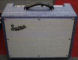 Supro 1970RK Keeley Custom 10 25 Watt Tube Guitar Combo Amp Blue