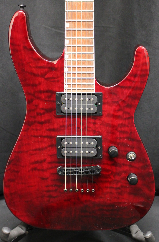 ESP LTD MH-200QM NT Electric Guitar See Through Black Cherry 7lbs 5oz