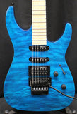ESP LTD MH-203QM Electric Guitar See Through Blue 7lbs 9oz