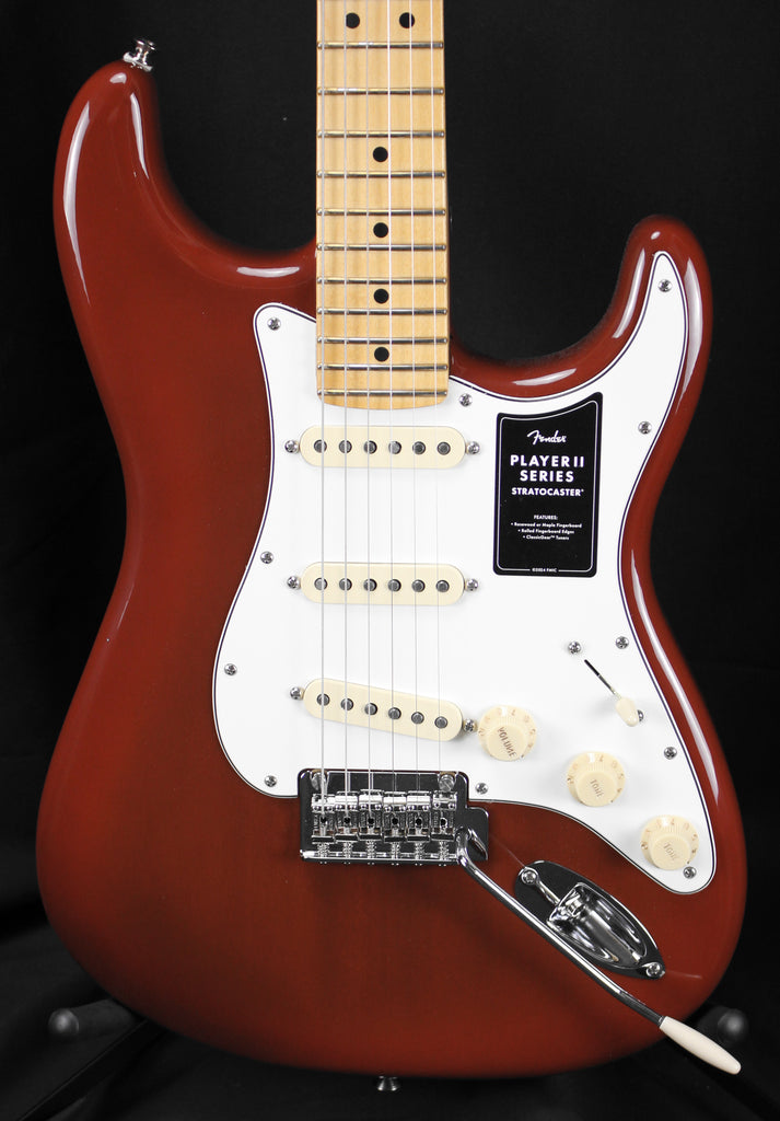 Fender Player II Stratocaster Maple Fingerboard Mahogany Electric Guitar Transparent Mocha Burst 6lbs 12oz