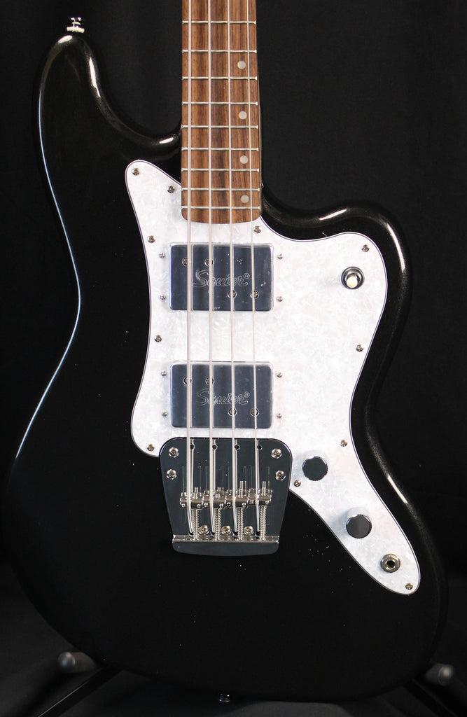 Squier Paranormal Rascal Bass HH Metallic Black Electric Bass Guitar 9lbs 10oz