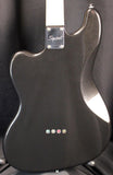Squier Paranormal Rascal Bass HH Metallic Black Electric Bass Guitar 9lbs 10oz