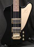 Epiphone Rex Brown Thunderbird 4 String Electric Bass Guitar Black w/Case 8lbs 15oz