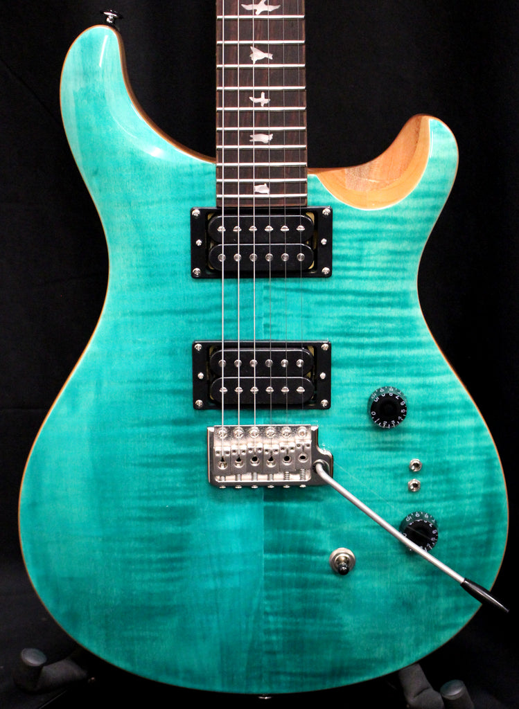 PRS SE Custom 24-08 Electric Guitar Turquoise w/Gigbag 7lbs 12oz