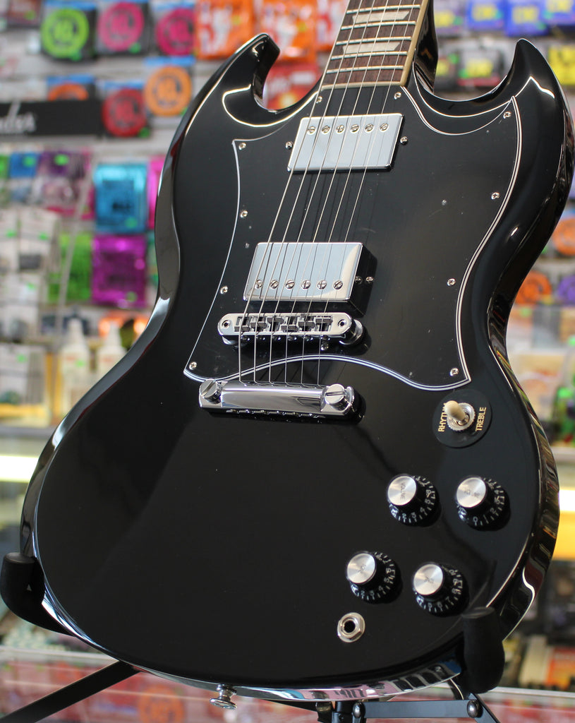 Gibson SG Standard Electric Guitar Ebony Black w/Gigbag 7lbs 7 oz