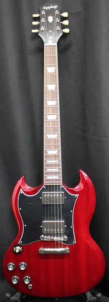 Epiphone SG Standard 6 String Electric Guitar Cherry Red Left