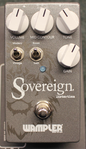 Wampler Sovereign Distortion Guitar Effects Pedal