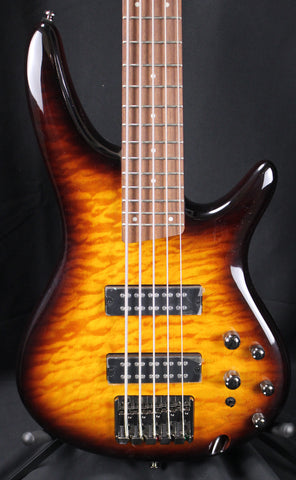 Ibanez SR405EQM Quilted Maple 5-String Electric Bass Guitar Dragon Eye Burst