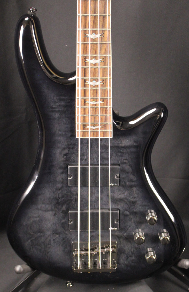 Schecter Guitar Research Stiletto Extreme-4 Electric Bass See-Thru Black