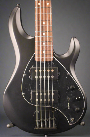 Sterling SUB StingRay Ray5HH 5 String Electric Bass Guitar Stealth Black 10lbs 4oz