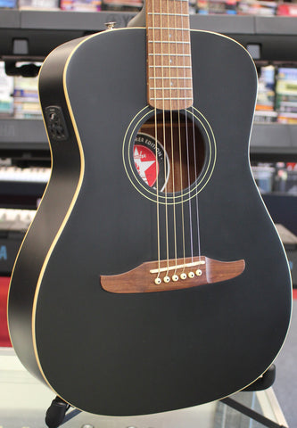 Fender Joe Strummer Campfire Acoustic Electric Guitar Black w/Gigbag