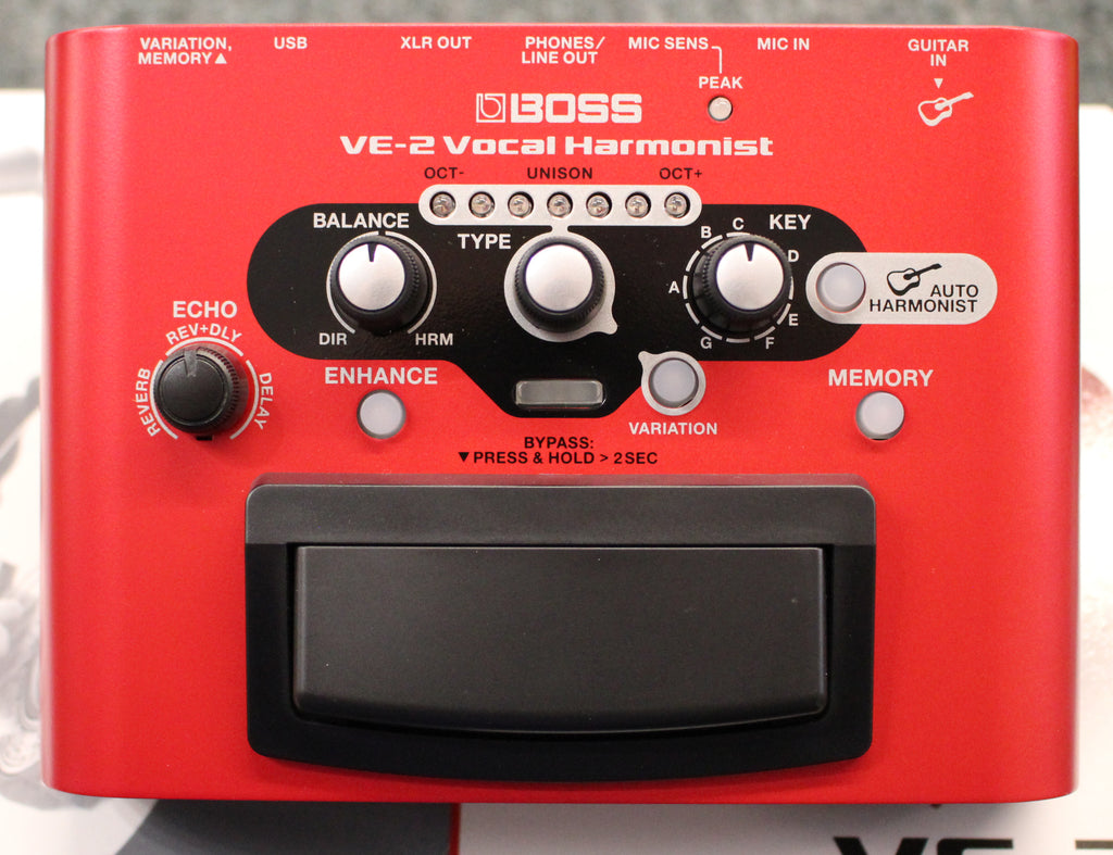 Boss VE-2 Vocal Harmonist Vocal Effects Pedal