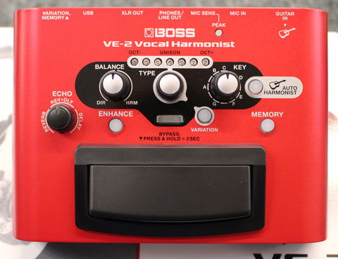Boss VE-2 Vocal Harmonist Vocal Effects Pedal