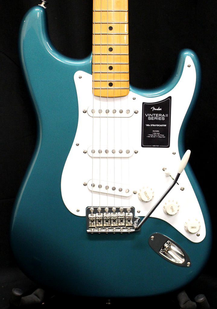 Fender Vintera II 50's Stratocaster Maple Electric Guitar Ocean Turquoise w/Gigbag 8lbs 2oz