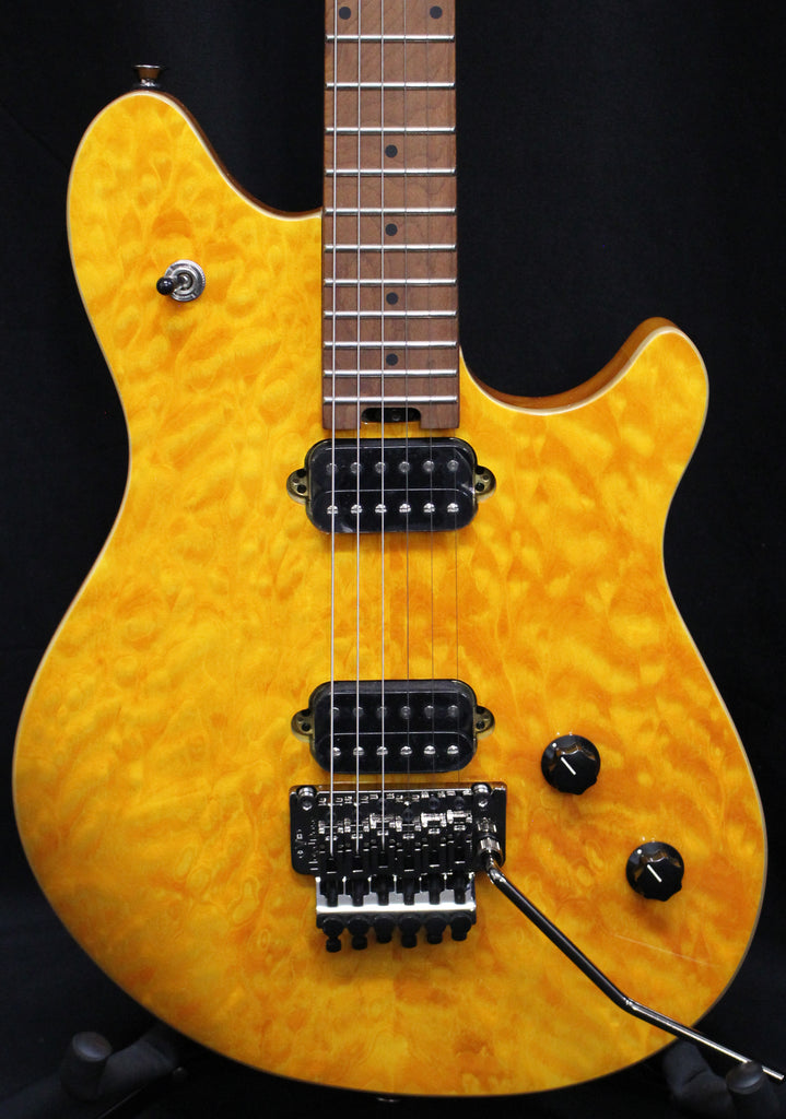 EVH Wolfgang WG Standard QM Electric Guitar Trans Amber 8lbs