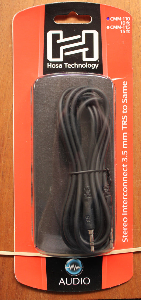 Hosa Technologies CMM-110 Stereo Interconnect Cable 3.5 mm TRS to Same