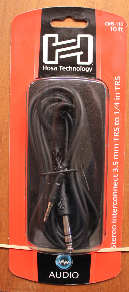 Hosa Technologies CMS-110 Stereo Interconnect Cable 3.5 mm TRS to 1/4 in TRS