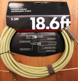 Fender Deluxe Series Instrument 1/4 Inch Cable Tweed 18.6 Feet