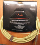 Fender Deluxe Series Instrument 1/4 Inch Cable Tweed 18.6 Feet