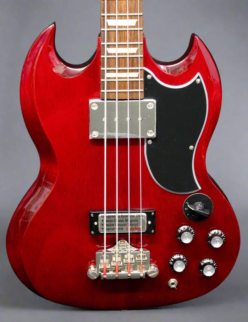 Epiphone EB-3 SG Bass Cherry 4 String Electric Bass Guitar 6lbs 3oz