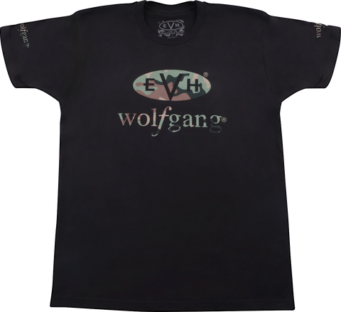 EVH Wolfgang Camo Logo Men's T-Shirt Black Medium