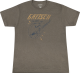 Gretsch Guitars Lightning Bolt T-Shirt Heather Military Green Medium