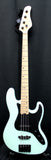 Schecter J-4 Maple Fingerboard Electric Bass Guitar Sea Foam Green Black Pickguard 9lbs 4oz