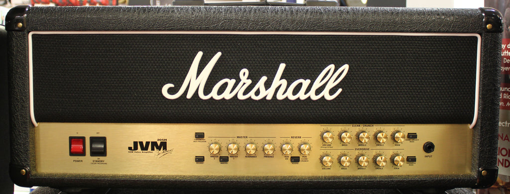 Marshall UK JVM205H 50W Tube Guitar Amplifier Head Black