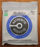 Martin Authentic SP Extra Light MA170 10-47 80/20 Bronze Acoustic Guitar Strings
