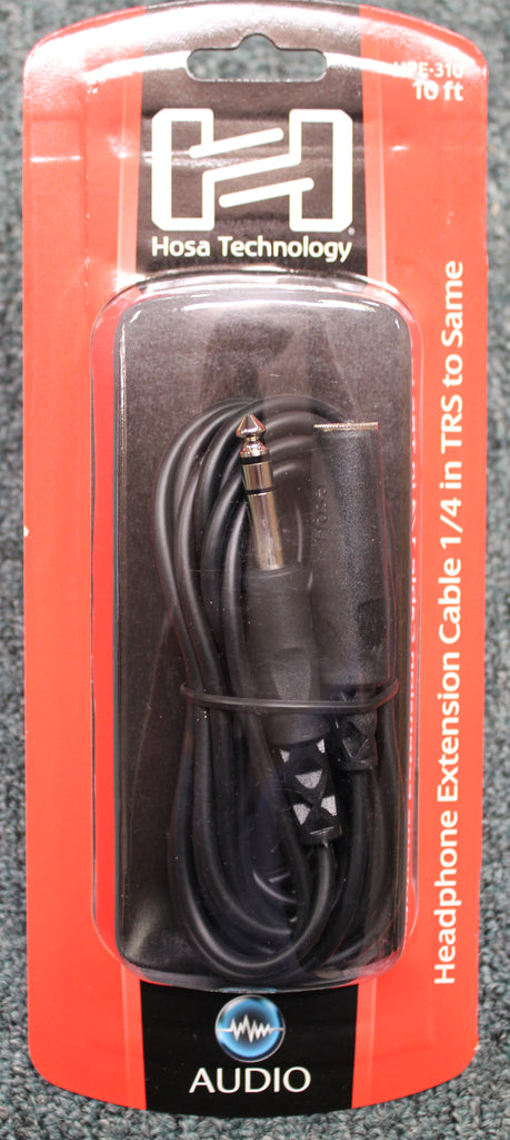 Hosa Technologies HPE-110 Headphone Extension Cable 1/4 in TRS to 1/4 in TRS 10 Feet