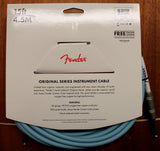 Fender Original Series Instrument 1/4 Inch Cable 15 Feet Daphne Blue