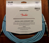 Fender Original Series Instrument 1/4 Inch Cable 18.6 Feet Daphne Blue