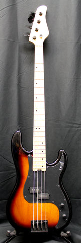 Schecter P-4 4 String Electric Bass 3-Tone Burst Black Pickguard