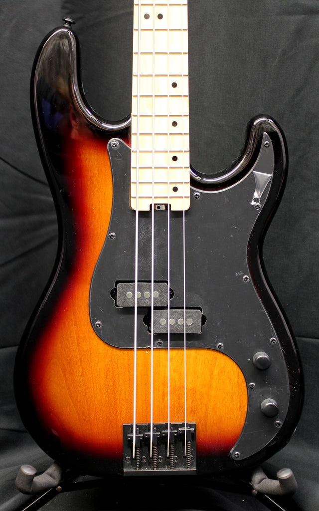 Schecter P-4 4 String Electric Bass 3-Tone Burst Black Pickguard 8lbs 9oz