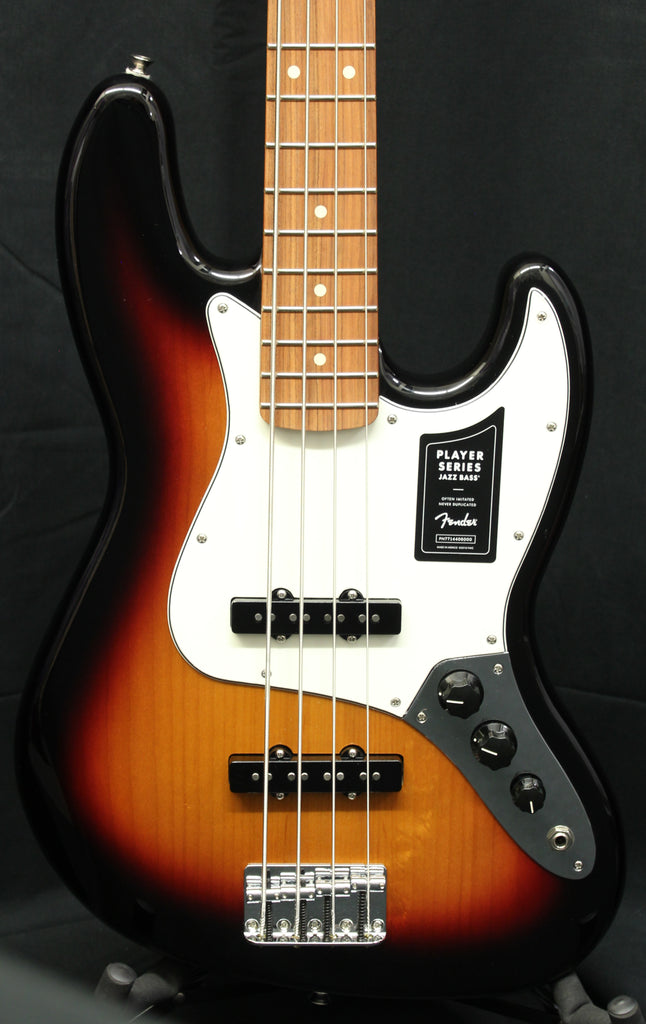 Fender Player Jazz Bass Pau Ferro Fingerboard 3 Color Sunburst Electric Bass Guitar 8lbs 14oz
