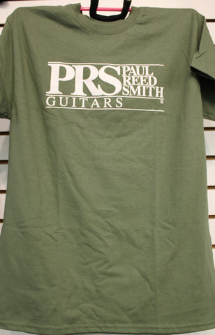 PRS Classic Block Logo T-Shirt Large Military Green