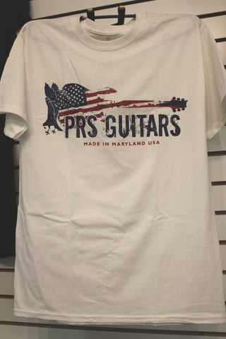 PRS Patriotic Made in Maryland T-Shirt Medium White