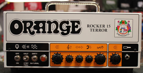Orange Amplifiers Rocker 15 Terror 15W Tube Guitar Amp Head White w/Bag