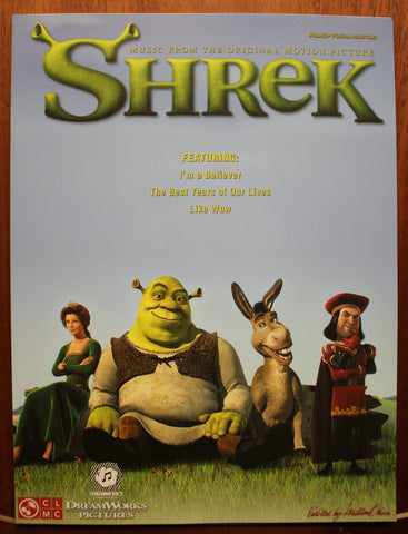 Shrek Movie Soundtrack Piano Vocal Guitar Songbook