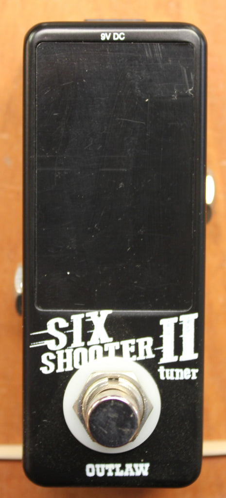 Outlaw Effects Six Shooter II Tuner Guitar Effects Pedal Black