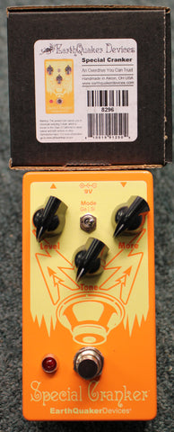 EarthQuaker Devices Special Cranker Overdrive Effects Pedal Orange and Yellow