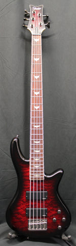 Schecter Stiletto Extreme-5 Electric Bass Guitar Black Cherry Burst